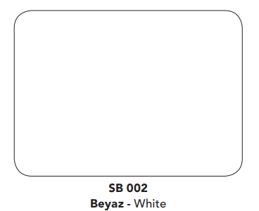 Beyaz Kompozit 125x320 cm SB 002