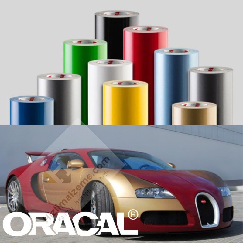 Oracal 970 Mat/ Parlak Siyah/Beyaz Cast Araç Kaplama Folyosu 126x50 cm