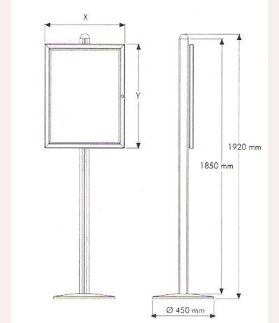 Tek Ayaklı Poster Showboard A1