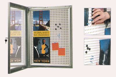 Showboard manyetik ve mantarlı çift kilitli 9XA4