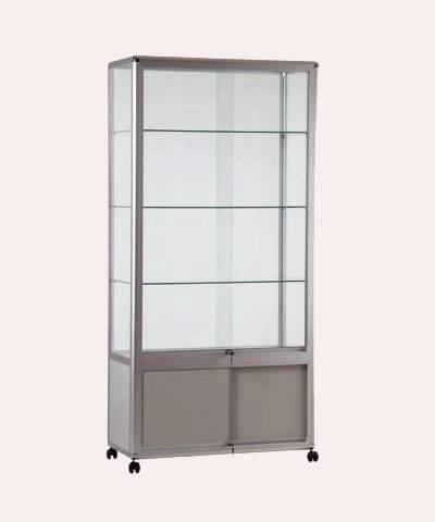 Vitrin kule çift kapı dolaplı