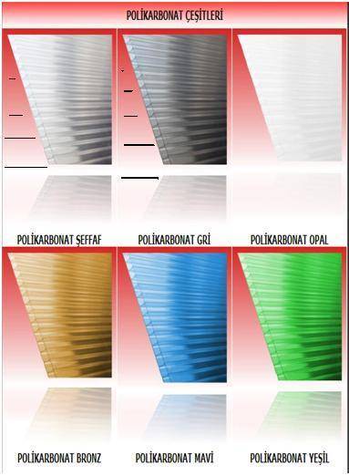 4 mm  Beyaz Oluklu Polikarbon Levha 210x600 cm