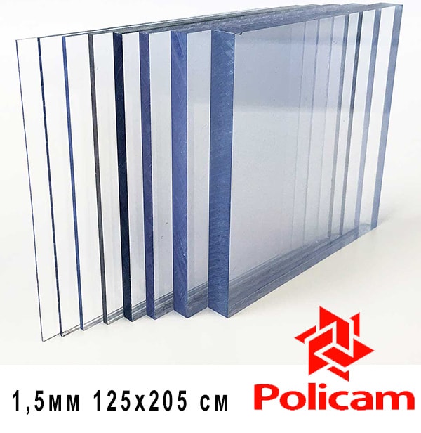1,5 mm - Policam Solid Polikarbon Levha