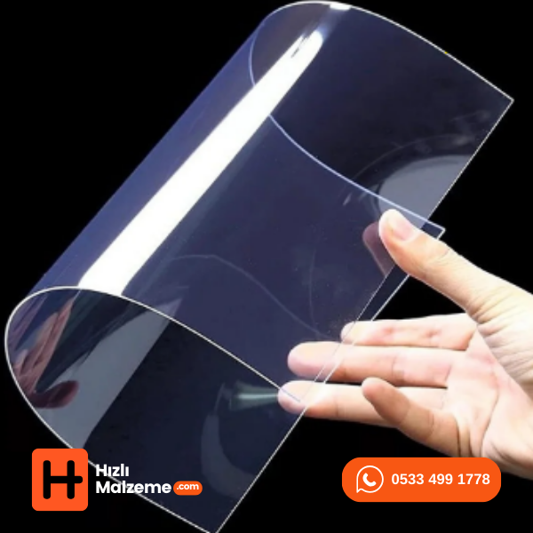 0.80 mm Şeffaf İthal Apet - Pet Levha 125x205 cm