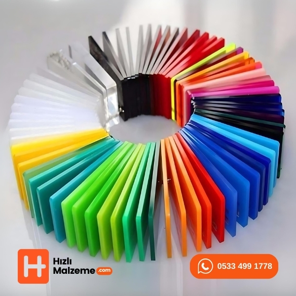 10 mm Renkli Akrilik Dökme Pleksi 150x300 cm