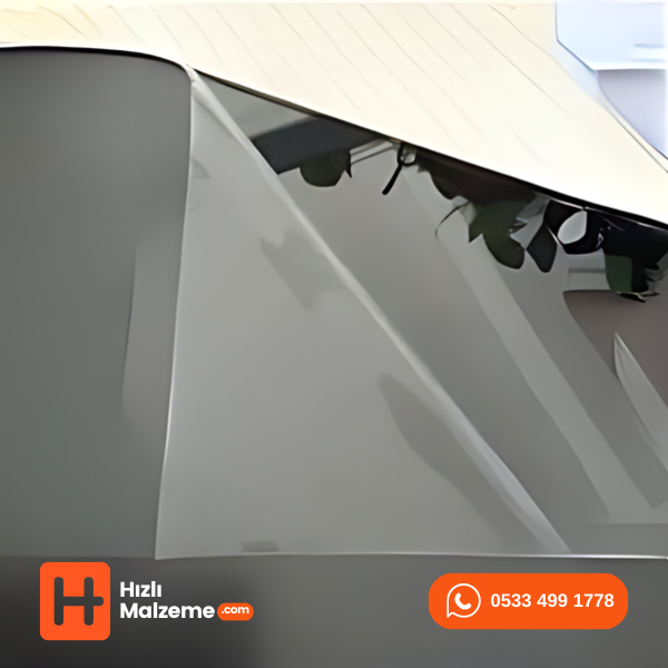 0.80 mm Gri Yapışkanlı Ayna Pleksi Akrilik 122x244 cm