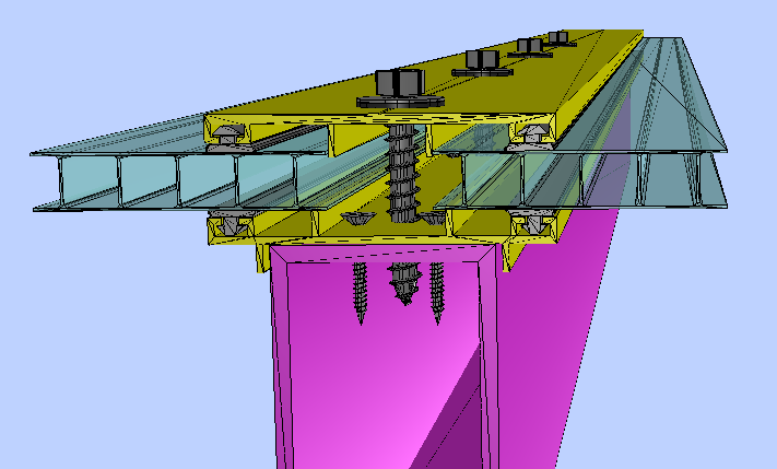 6 mm 210x600 cm Şeffaf Beyaz Bronz Oluklu Polikarbon Levha