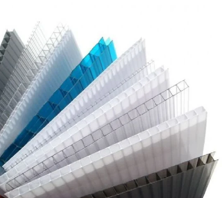 10 mm 210x600 cm Şeffaf Beyaz Bronz Gri Oluklu Polikarbon Levha