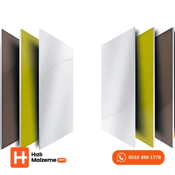 2 mm Antrasit  Gri Alüminyum Kompozit Panel 122x320 cm 